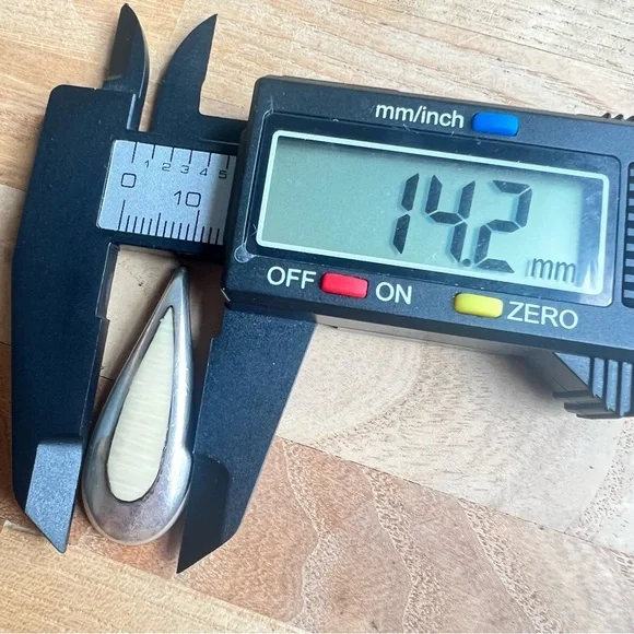 Vintage 925 Sterling silver gemstone teardrop pendant - Picture 8 of 8